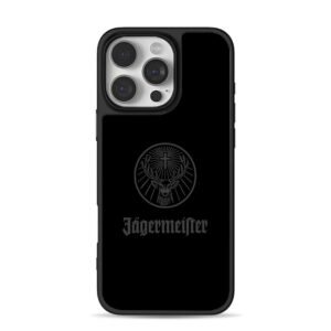 Jagermeister stag cross circle logo iPhone 16 Pro Max Black Case