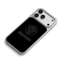 Jagermeister stag cross circle logo iPhone 17 Pro Max Electroplated Silver Case2