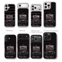 Jaguar E-type car logo Rogan Jaguar Chris Brown Phone Case Black Electroplated Silver For Iphone 11 To 17