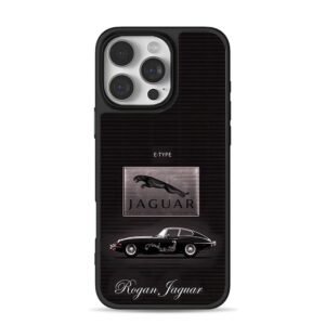 Jaguar E-type car logo Rogan Jaguar iPhone 16 Pro Max Black Case