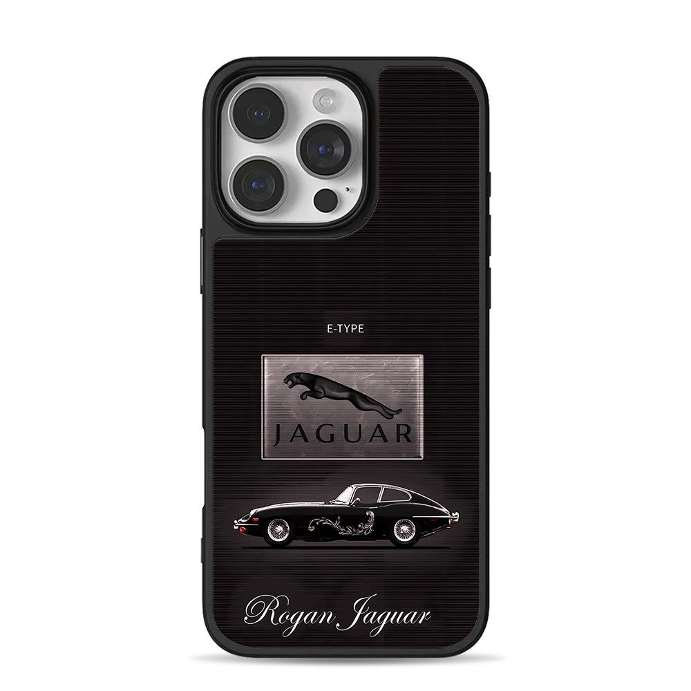 Jaguar E-type car logo Rogan Jaguar iPhone 16 Pro Max Black Case Jaguar E-type car logo Rogan Jaguar iPhone 16 Pro Max Black Case