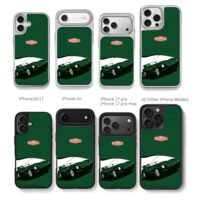 Jaguar green classic racing driver Chris Brown Phone Case Black Electroplated Silver For Iphone 11 To 17