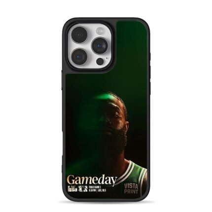 Jaylen Brown Celtics Gameday Finals iPhone 16 Pro Max Black Case