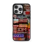 JDM drift racing car sticker decals iPhone 16 Pro Max Black Case