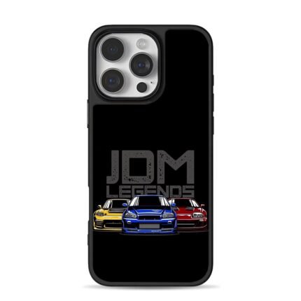 JDM Legends three iconic JDM cars iPhone 16 Pro Max Black Case