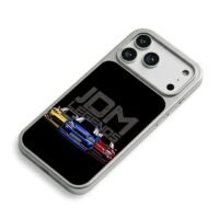JDM Legends three iconic JDM cars iPhone 17 Pro Max Electroplated Silver Case2