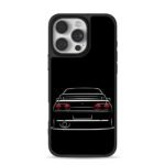 JDM Nissan Skyline GTR R32 rear art iPhone 16 Pro Max Black Case