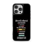 JDM tuning logos MUGEN Yokohama iPhone 16 Pro Max Black Case