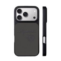 Jeep heartbeat line compass embossed iPhone 17 Pro Max Black Case