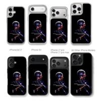 Jeremy Sochan shooting basketball art Chris Brown Phone Case Black Electroplated Silver For Iphone 11 To 17