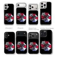 Jill Valentine broken Umbrella logo Chris Brown Phone Case Black Electroplated Silver For Iphone 11 To 17