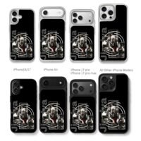 Jiraiya Naruto anime ninja on bench Chris Brown Phone Case Black Electroplated Silver For Iphone 11 To 17