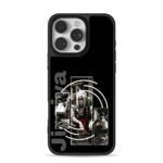 Jiraiya Naruto anime ninja on bench iPhone 16 Pro Max Black Case