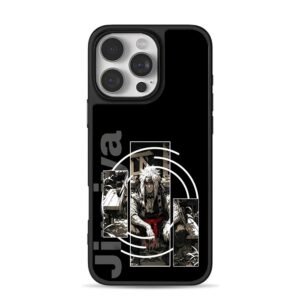 Jiraiya Naruto anime ninja on bench iPhone 16 Pro Max Black Case