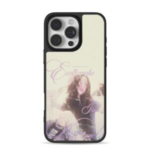 Jisoo Earthquake cracked album art iPhone 16 Pro Max Black Case