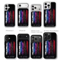 Jiu Jitsu distressed color stripes Chris Brown Phone Case Black Electroplated Silver For Iphone 11 To 17