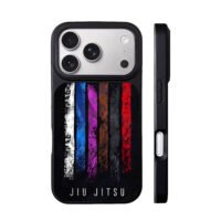 Jiu Jitsu distressed color stripes iPhone 17 Pro Max Black Case