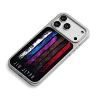 Jiu Jitsu distressed color stripes iPhone 17 Pro Max Electroplated Silver Case2