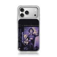 Joana d Arc armored purple art iPhone 17 Pro Max Electroplated Silver Case1
