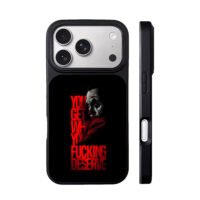 Joaquin Phoenix Joker red quote art iPhone 17 Pro Max Black Case