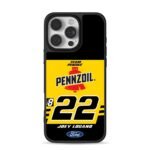 Joey Logano 22 Pennzoil Penske Ford Phone Case for iPhone 11-17 & Samsung Galaxy S24-S26
