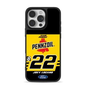 Joey Logano 22 Pennzoil Penske Ford Phone Case for iPhone 11-17 & Samsung Galaxy S24-S26
