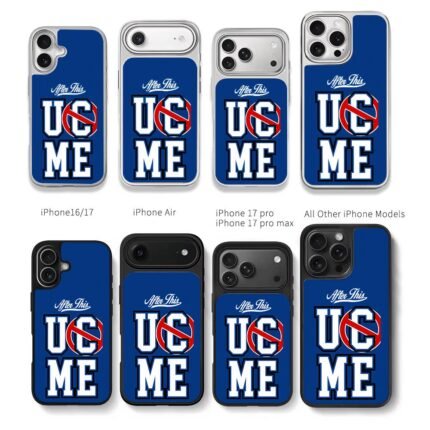 John Cena After This U Cant See Me Chris Brown Phone Case Black Electroplated Silver For Iphone 11 To 17