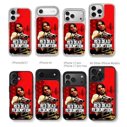 John Marston Red Dead Redemption Chris Brown Phone Case Black Electroplated Silver For Iphone 11 To 17