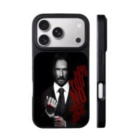 John Wick Keanu bloody fists quote iPhone 17 Pro Max Black Case