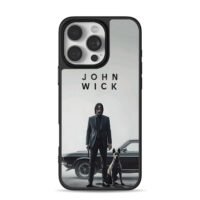 John Wick suit man dog muscle car iPhone 16 Pro Max Black Case