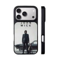 John Wick suit man dog muscle car iPhone 17 Pro Max Black Case
