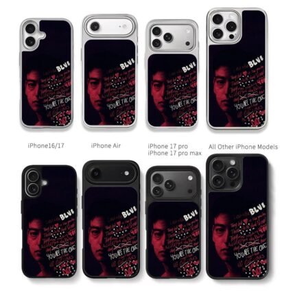 Joji Lost in the Blue lyric art Chris Brown Phone Case Black Electroplated Silver For Iphone 11 To 17