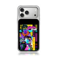 Jojo Jotaro Star Platinum anime art iPhone 17 Pro Max Electroplated Silver Case1