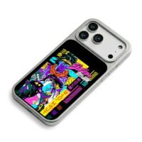 Jojo Jotaro Star Platinum anime art iPhone 17 Pro Max Electroplated Silver Case2