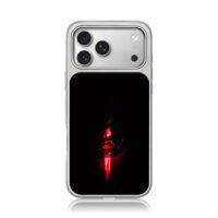 Joker red lips blood drip art iPhone 17 Pro Max Electroplated Silver Case1