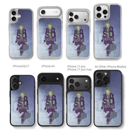 Joker Why So Serious Text Art Chris Brown Phone Case Black Electroplated Silver For Iphone 11 To 17