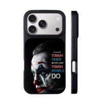 Joker with tough times never last iPhone 17 Pro Max Black Case