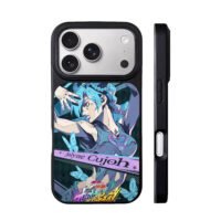 Jolyne Cujoh JoJo blue anime art iPhone 17 Pro Max Black Case