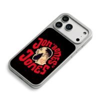 Jon Bones Jones MMA fighter art iPhone 17 Pro Max Electroplated Silver Case2