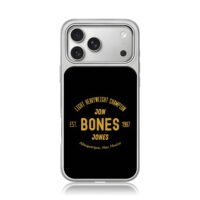Jon Bones Jones UFC LHW champion iPhone 17 Pro Max Electroplated Silver Case1
