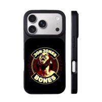 Jon Jones Bones screaming MMA logo iPhone 17 Pro Max Black Case