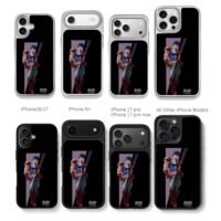 Jonathan Joestar JJBA anime art Chris Brown Phone Case Black Electroplated Silver For Iphone 11 To 17