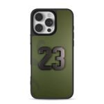Jordan 23 cracked olive green Phone Case for iPhone 11-17 & Samsung Galaxy S24-S26