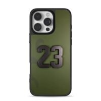 Jordan 23 cracked olive green Phone Case for iPhone 11-17 & Samsung Galaxy S24-S26