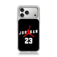 Jordan 23 jumpman basketball print iPhone 17 Pro Max Electroplated Silver Case1
