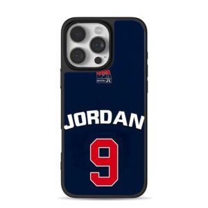 Jordan 9 Team USA basketball jersey iPhone 16 Pro Max Black Case