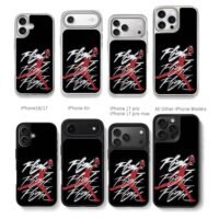 Jordan jumpman Flight basketball Chris Brown Phone Case Black Electroplated Silver For Iphone 11 To 17