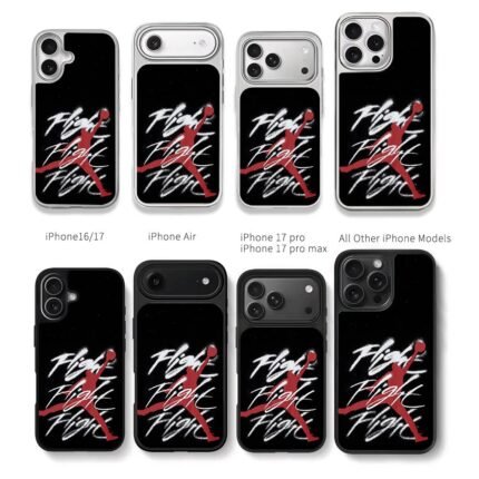 Jordan jumpman Flight basketball Chris Brown Phone Case Black Electroplated Silver For Iphone 11 To 17