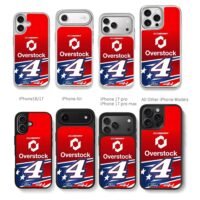 Josh Berry 4 Overstock Ford racing Chris Brown Phone Case Black Electroplated Silver For Iphone 11 To 17