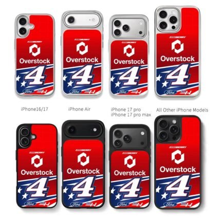 Josh Berry 4 Overstock Ford racing Chris Brown Phone Case Black Electroplated Silver For Iphone 11 To 17
